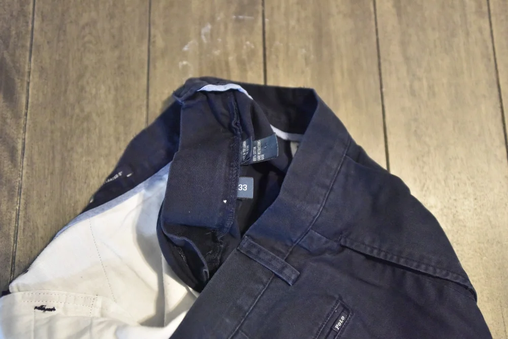 Polo By Ralph Lauren Navy Chino Shorts Size 33 LSC286